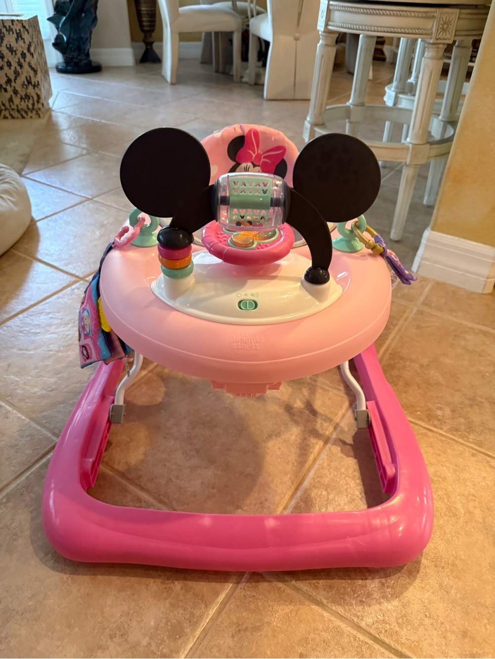 Fisher-Price Pink Minnie Mouse Ear Activity Baby Walker